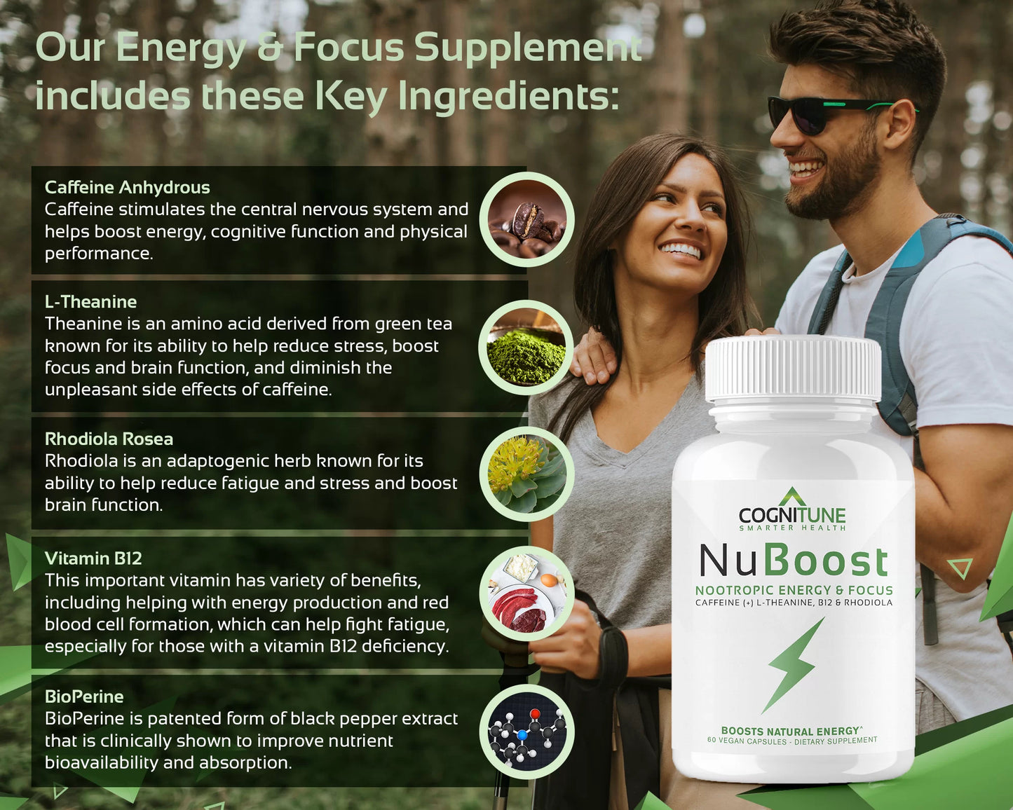 NuBoost Energy Booster, 60 Capsules