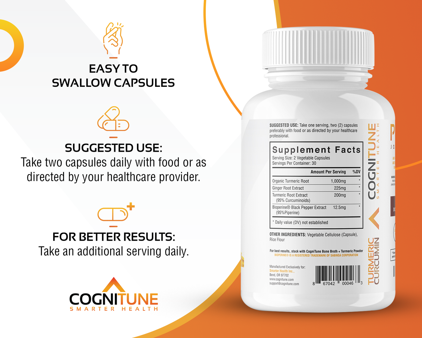 Turmeric Curcumin, Powerful Anti-Inflammatory & Antioxidant, 1425mg