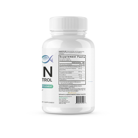 NMN Resveratrol 6-in-1 cellular health formula left view – CogniTune