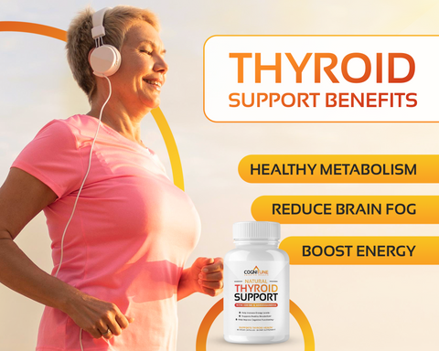 Thyroid Support, Boost Metabolism, Energy & Focus, 60 Capsules