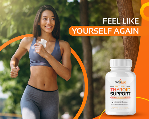 Complete Thyroid Support Supplement -  Boost Metabolism, Energy & Focus, 60 Capsules
