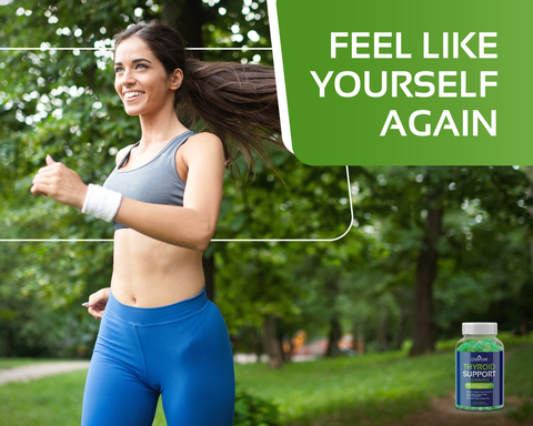 Thyroid Support Gummies - Natural Apple Flavor, Non-GMO, Vegan, Gluten-Free, 60 Count