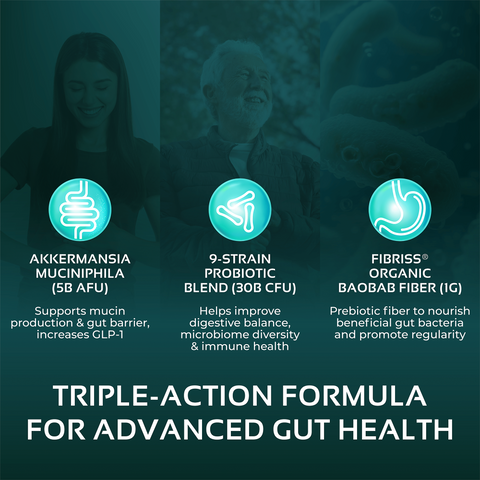 Akkermansia Probiotic & Prebiotic Gut Health Supplement