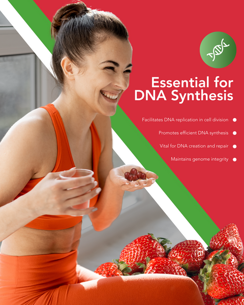 Methylfolate Gummies - Clarity + Calm, Great for Kids & Adults, Natural Strawberry Flavor