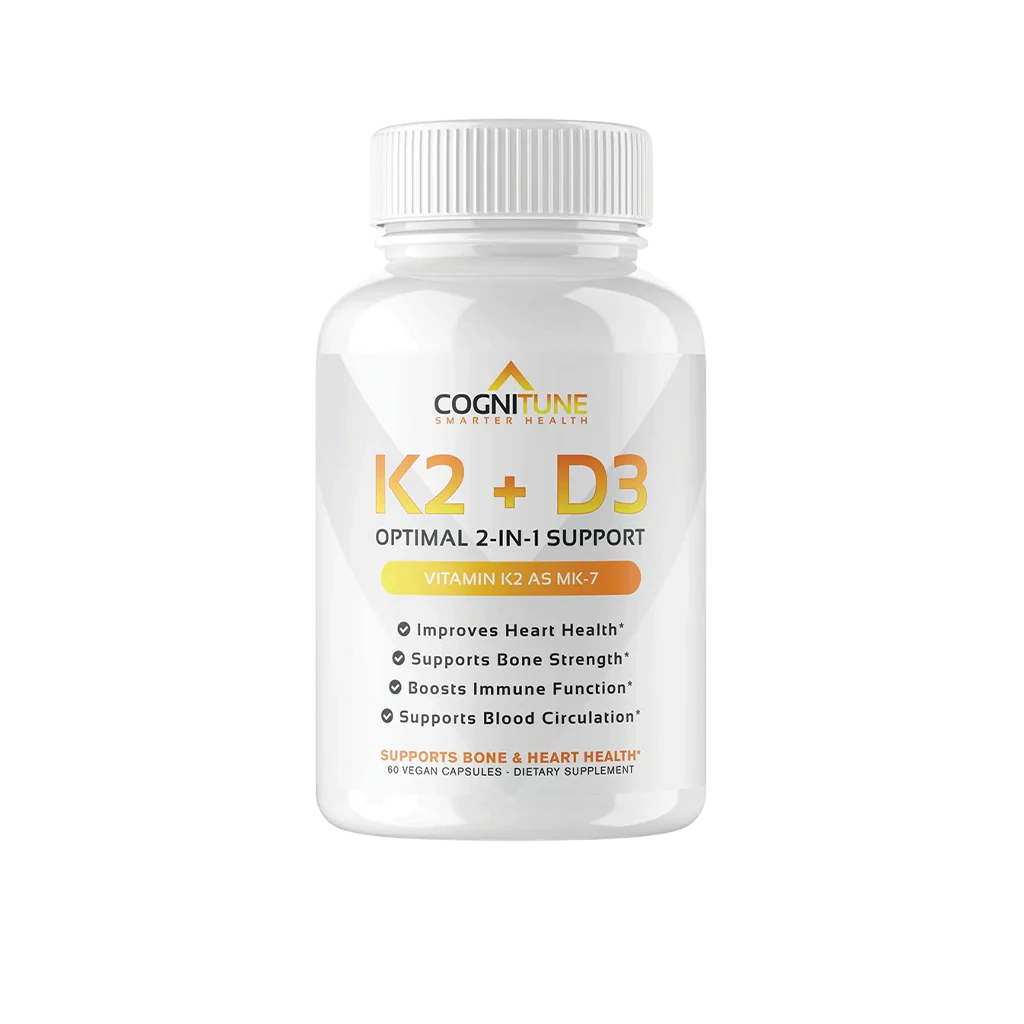 Vitamin K2 + D3, Supports Heart, Bone & Immune System Health, 60-Day Supply