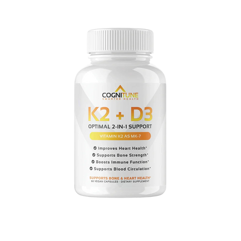 Vitamin K2 + D3, Supports Heart, Bone & Immune System Health, 60-Day Supply